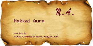 Makkai Aura névjegykártya